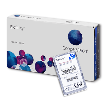 Biofinity CooperVision (Біофініті) 1шт контактні лінзи одномісячні для зору 3 фото